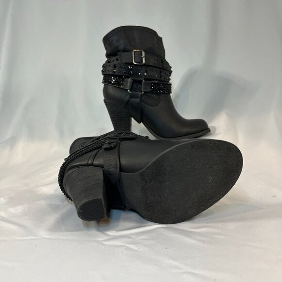 Not Rated Rhinestone Cowboy Ankle Boots | Women’s 8 - Picture 4 of 4